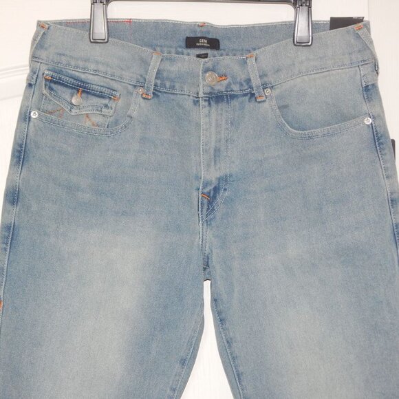 True Religion Men’s GENO SN Flap Relaxed Slim Light Brick Wash Jeans 36x32 NWT - Picture 5 of 10